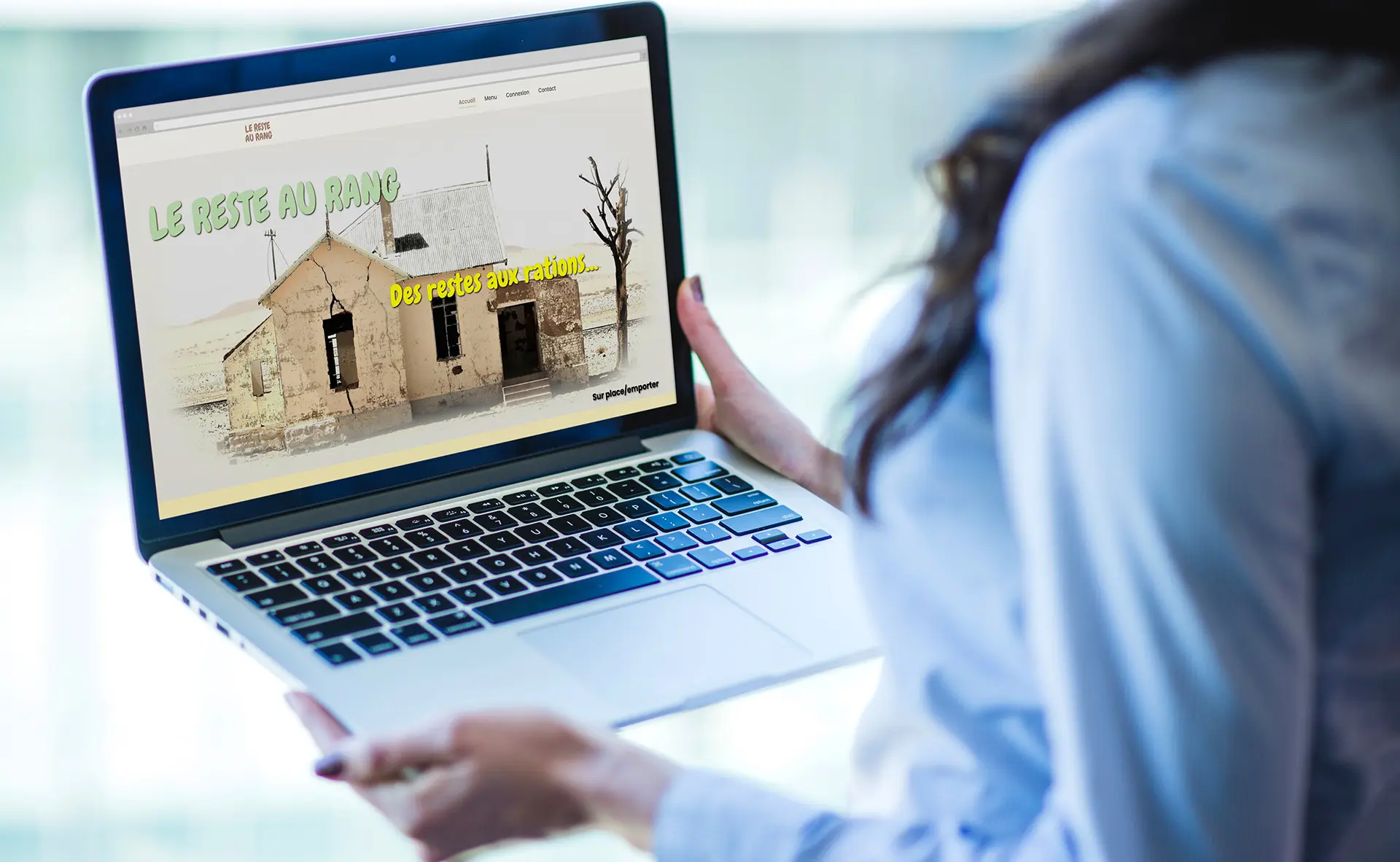 Page d'accueil du site Le Reste Au Rang, restaurant